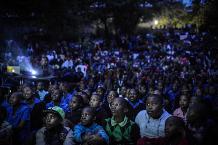 Over a thousand people filled the amphitheatre at the museum in Morija, a town just south of Maseru, for the road show’s final screening | © Meri Hyöky Photography