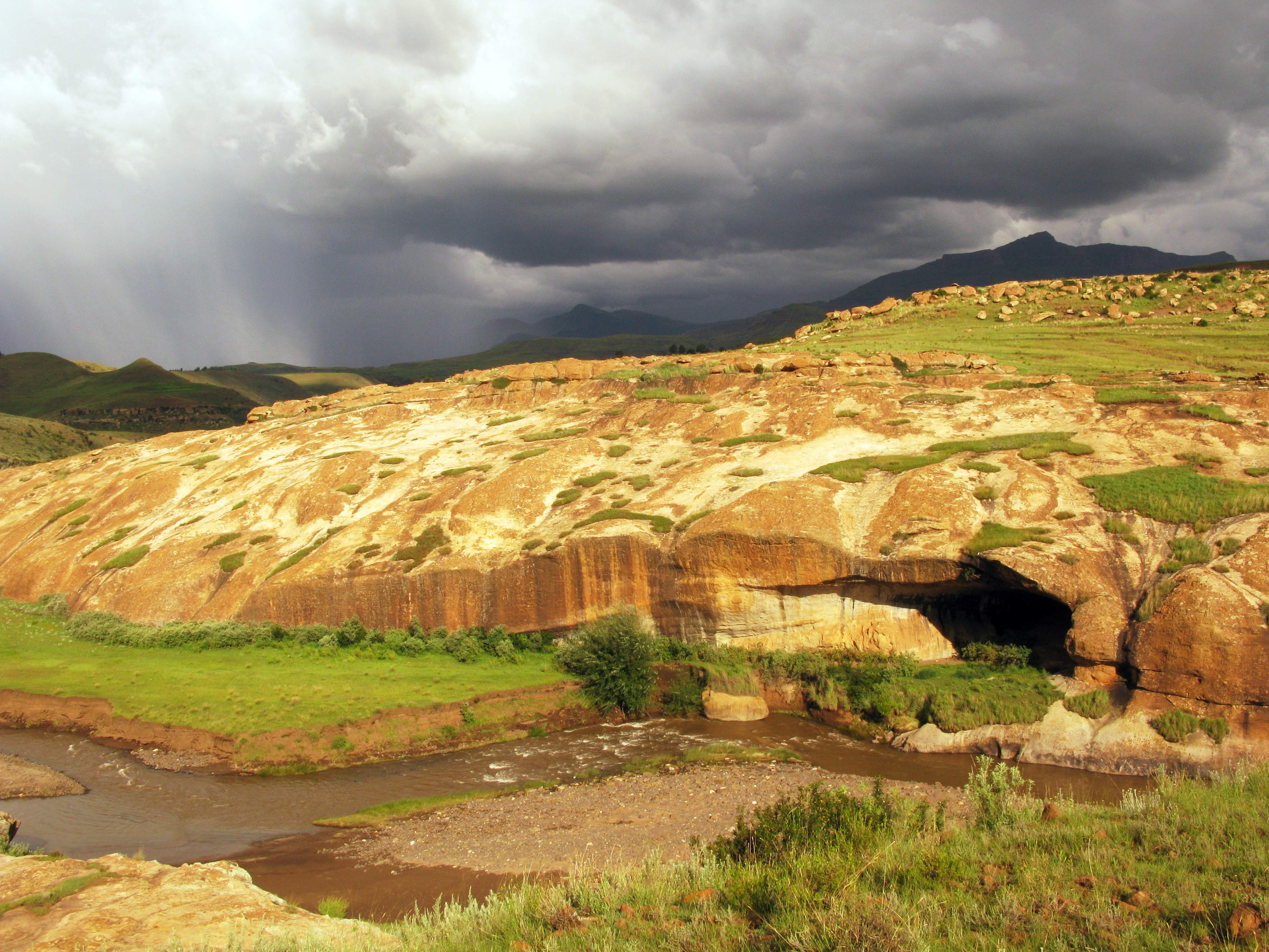 Lehaha la Ntloana Tsoana after a storm